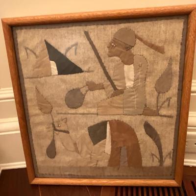 3 Piece Vintage Wall Flat Weave Egyptian Textile Art