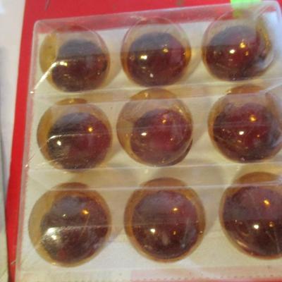 New Vintage Christmas Decorations Beaded Garland Glass Ornaments Lot 100