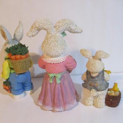 Resin Bunny Figures