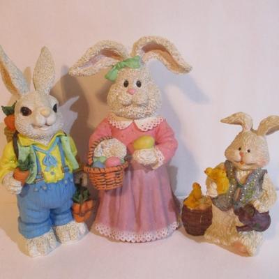 Resin Bunny Figures