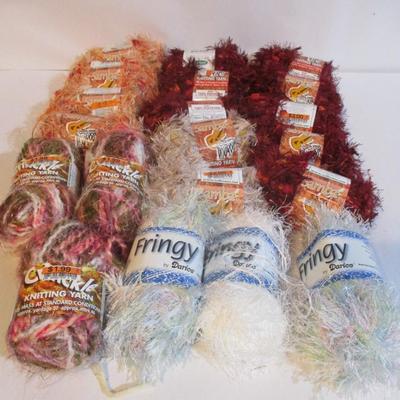 Fringy By Darice Yarn Crinkle & Samba Knitting Yarn