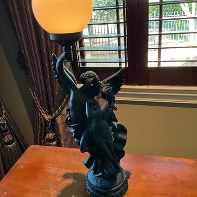 Black Resin Angels 31” T