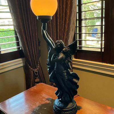 Black Resin Angels 31” T