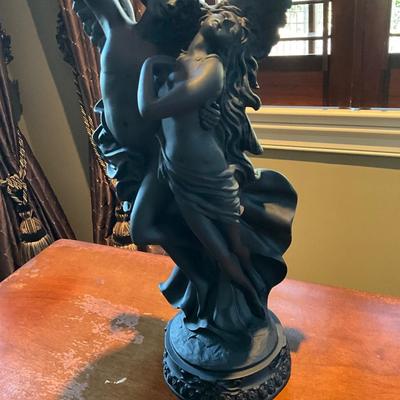 Black Resin Angels 31” T