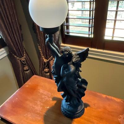 Black Resin Angels 31” T