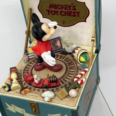 Gund Antique Minnie & Mickey Mouse (Box) & Schmid Mickey’s Toy Chest Music Box