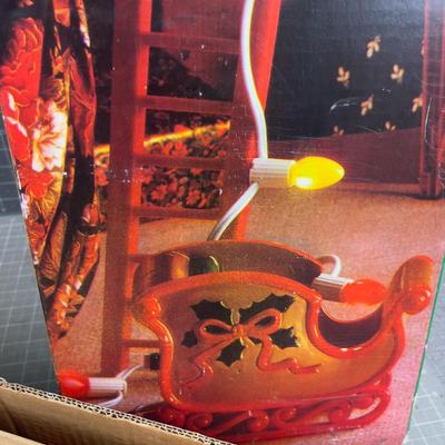 STEPPING SANTA, In Original Box 