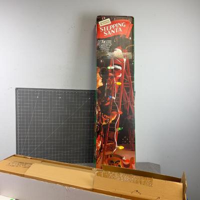 STEPPING SANTA, In Original Box 