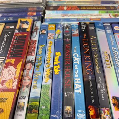 TRAY OF DVD; Children's, Disney, Many new Sealed
