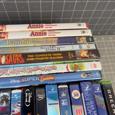 TRAY OF DVD; Children's, Disney, Many new Sealed