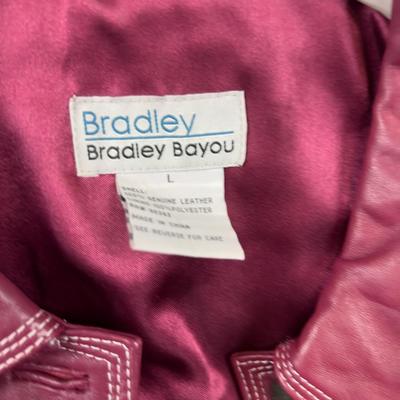 NEW Bradley Bayou Women Leather  RED Purple NEW WITH  TAGS 