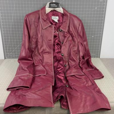 NEW Bradley Bayou Women Leather  RED Purple NEW WITH  TAGS 