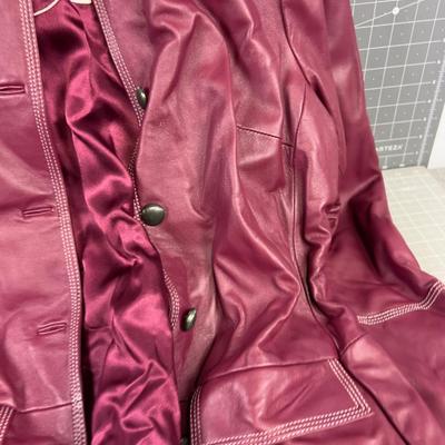 NEW Bradley Bayou Women Leather  RED Purple NEW WITH  TAGS 