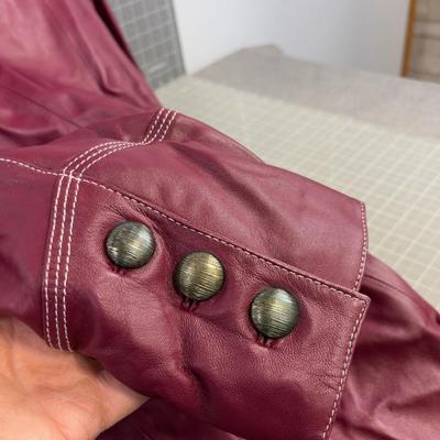 NEW Bradley Bayou Women Leather  RED Purple NEW WITH  TAGS 