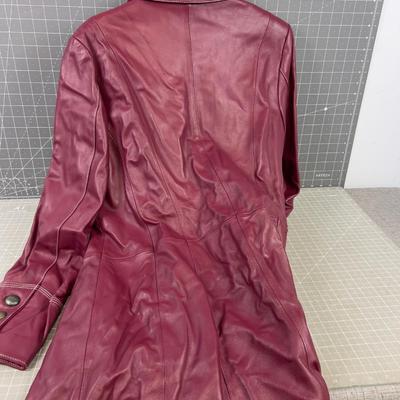 NEW Bradley Bayou Women Leather  RED Purple NEW WITH  TAGS 