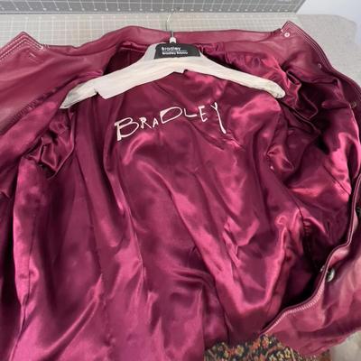 NEW Bradley Bayou Women Leather  RED Purple NEW WITH  TAGS 