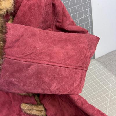 DENNIS BASSO Leather and Faux Fur NEW WITH TAGS 