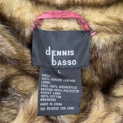 DENNIS BASSO Leather and Faux Fur NEW WITH TAGS 