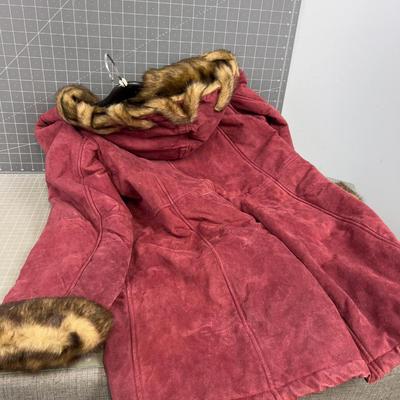 DENNIS BASSO Leather and Faux Fur NEW WITH TAGS 