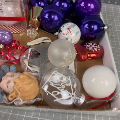 Mixed bunch of Christmas ornaments