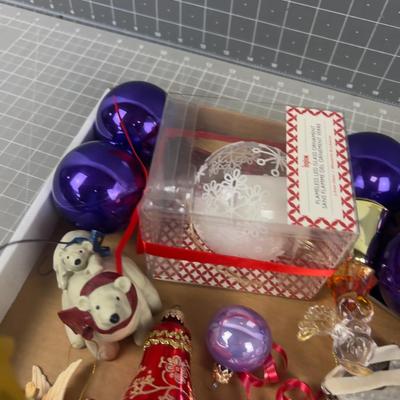 Mixed bunch of Christmas ornaments