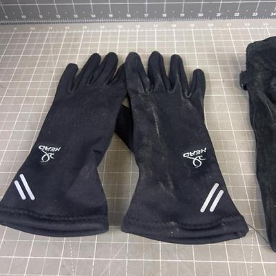 3 Pair of Black Gloves 
