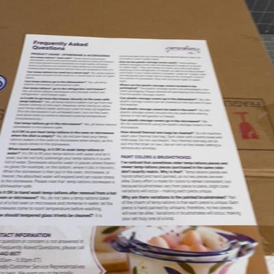 3 Nested Deep Dish Platters matching Purple 