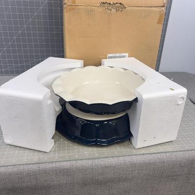 Technique BLUE (Dark) pie Plates, NEW 