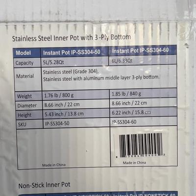 Insta Pot Inner Pot NEW 