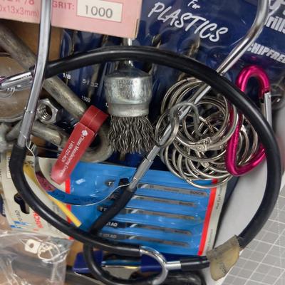 Garage Lot: Saw Blade, Sharpening Stone,  Sprinkler etc. 