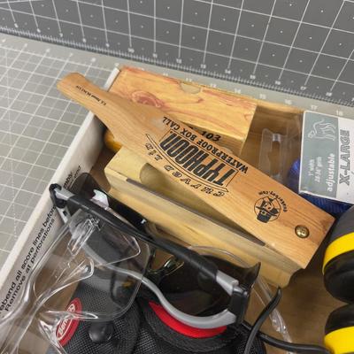 Out Door Items: Glasses, Turkey Call, Etc.