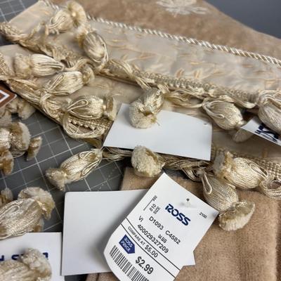 TOWELS Decorative with Pom-Poms and NEW by  STRATFORD HOME 