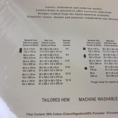 2 Ralph Lauren Rectangle NEW Table Clothes