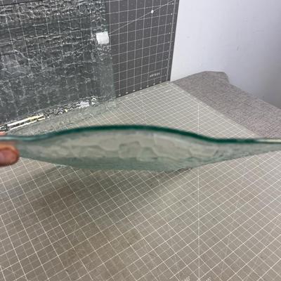 2 Glass Platters 