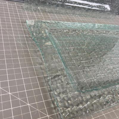 2 Glass Platters 