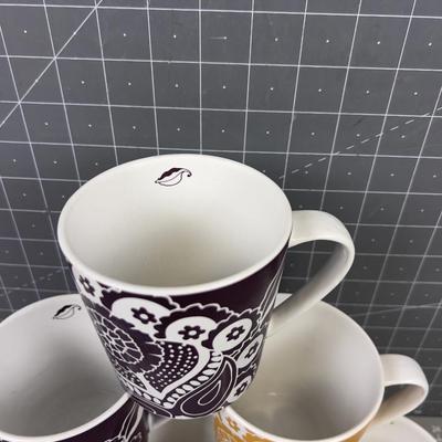 Lovely set of Coffee Cups (6) by Trish Richman