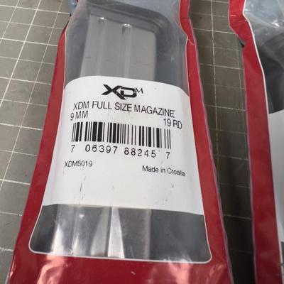 3 Full Size XDM 9mm Magazines 