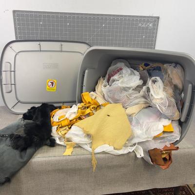 Tube of Material; Denim, Fur for making, Rendezvous Stuff 