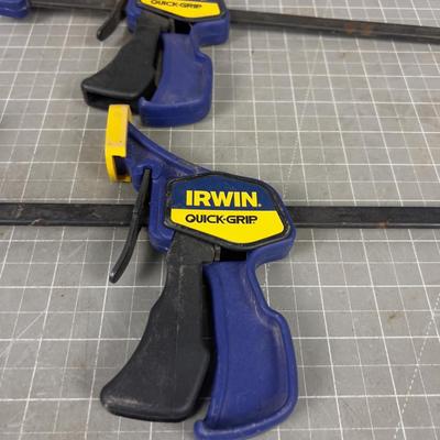 3 Irwin Quick 12" Grip Bar Clamps 