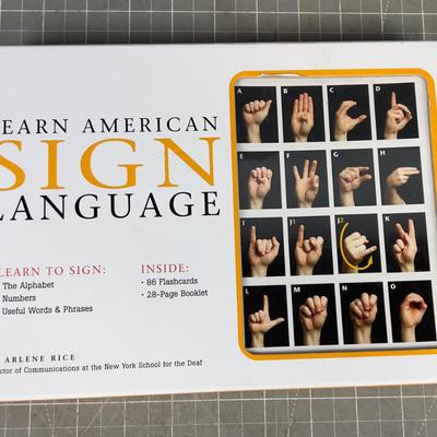 American Sign Language LIKE NEW 