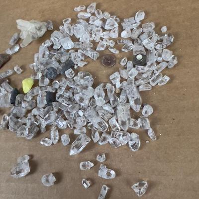 Pile of Clear Quartz Crystals NATURAL 