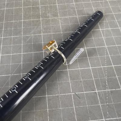 Sterling Silver Citrine Square