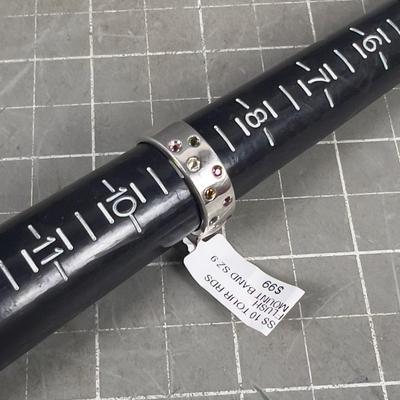 10 Tiny Flush Stones Ring