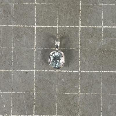 Light Blue Cut Crystal Pendant VERY Pretty! Genuine