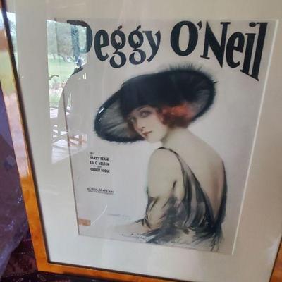Birds eye Walnut Frame of print 