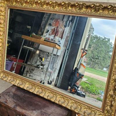 Sale Photo Thumbnail #182: Vintage Gold framed mirror