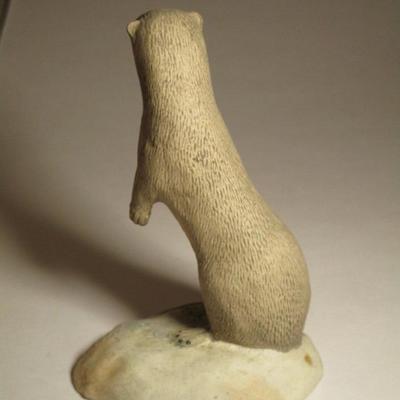 Bisque porcelain otter figurine