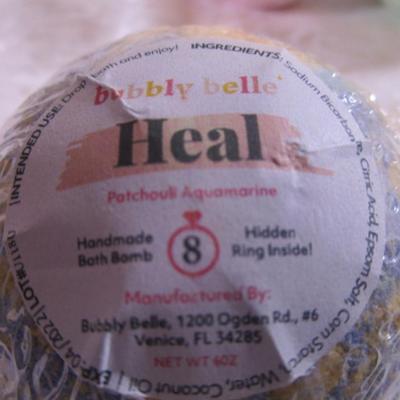 2 Bubbly Belle bath bombs