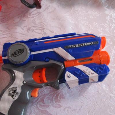4 Nerf guns