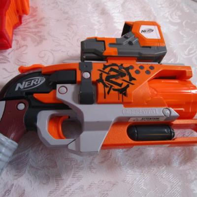 4 Nerf guns